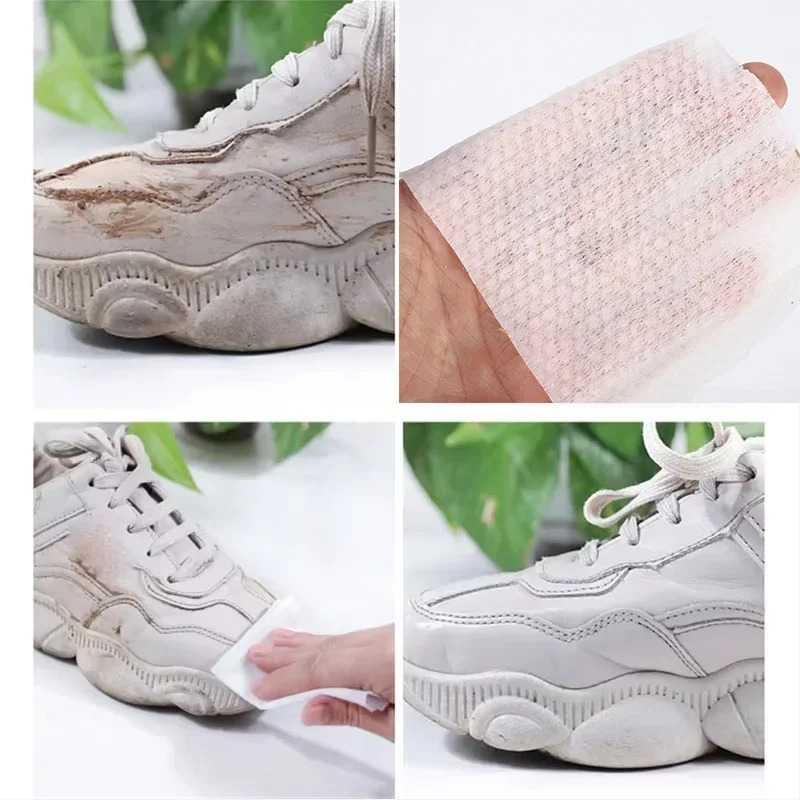  Shoe Cleaning Wipe Portable Express Shoes Shine Cleaning Tool Shoe Shine Clothcleaning Accessories for Home